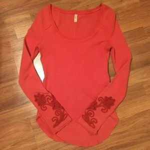 Free People Masquerade Cuff Thermal long sleeve